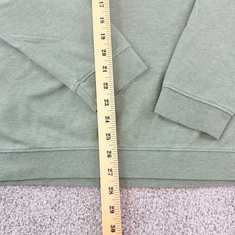 Johnnie-O 1/4 Zip Pullover Men XL Green Golf Sweater Casual Cotton Golfcore Soft - Picture 10 of 11